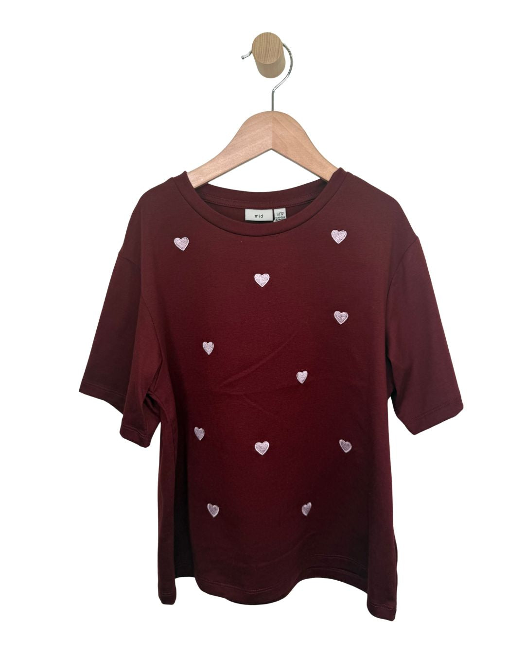 MID Burgundy Heart Tee 02-09
