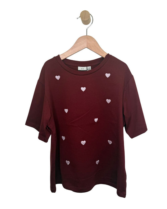 MID Burgundy Heart Tee 02-09