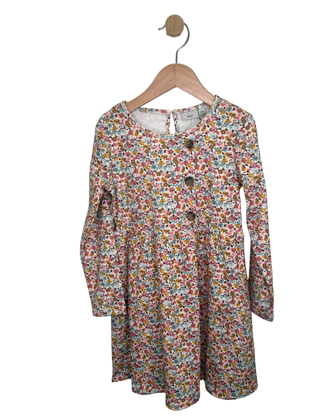 MID Floral Button Dress 02-09