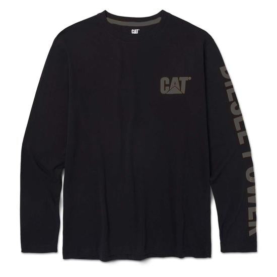 CAT Diesel Power Blk Long Sleeve 02-09