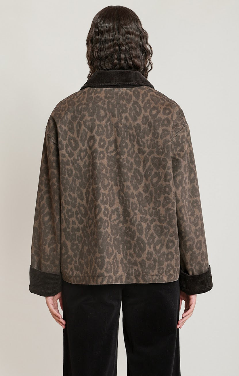 DEX Leopard Denim Jacket 02-09