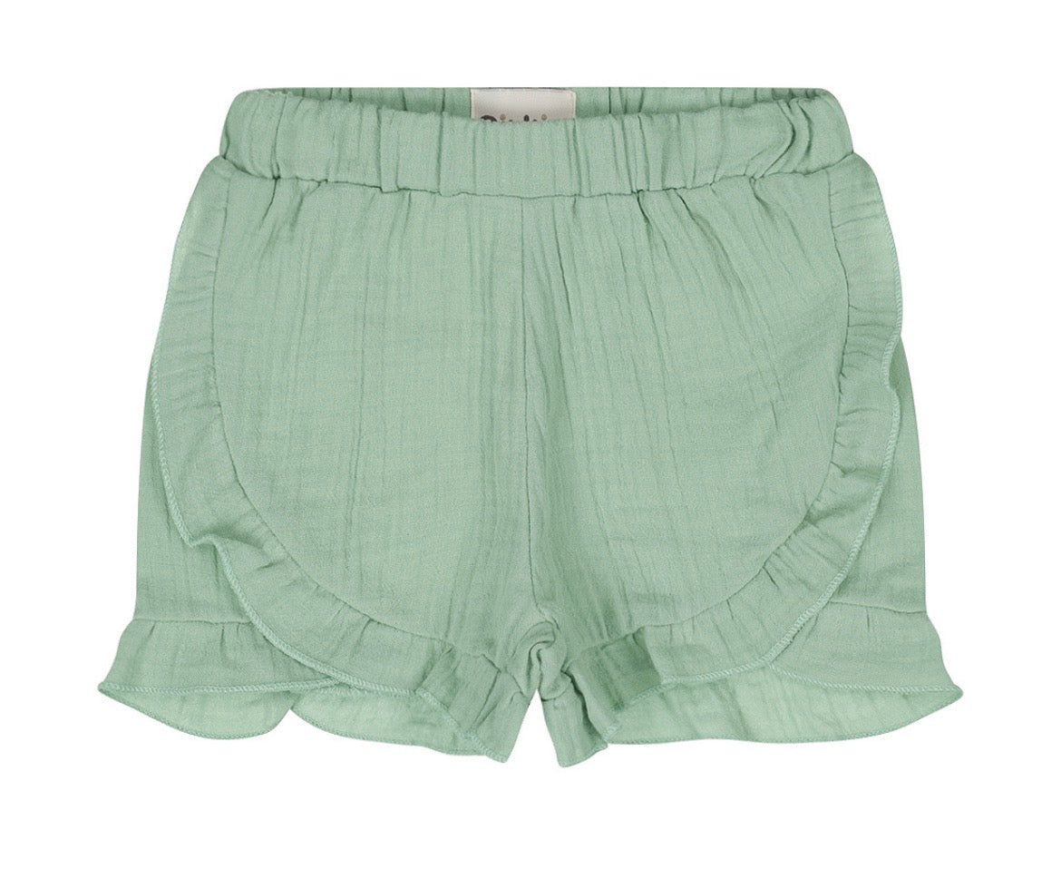 Dirkje Green Muslin Shorts SP