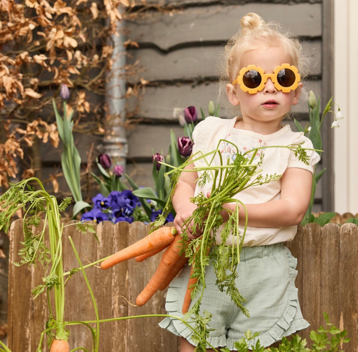 Dirkje Green Muslin Shorts SP
