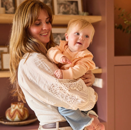 Dirkje Peach Long Sleeve Top