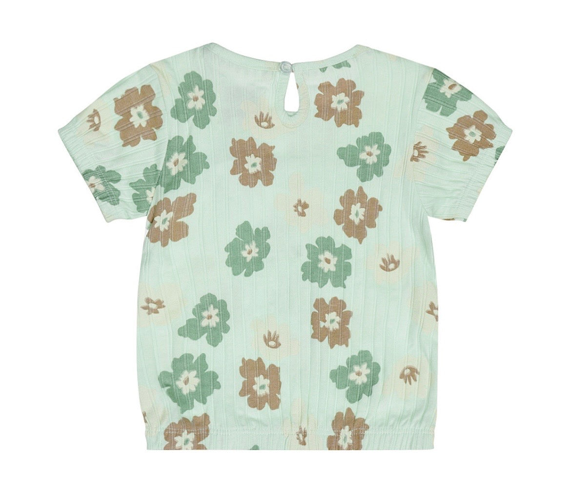 Dirkje Floral Aqua T-Shirt SP