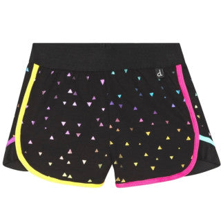 Deux Par Deux Black Foil Triangle Shorts SP23