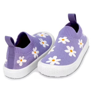 Jan & Jul Purple Daisy Knit Shoes SPN