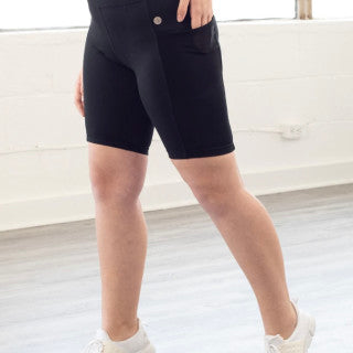 Jill Yoga Side Pocket Bike Shorts SP22 Black