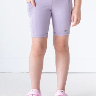 Jill Yoga Side Pocket Bike Shorts SP22 Purple