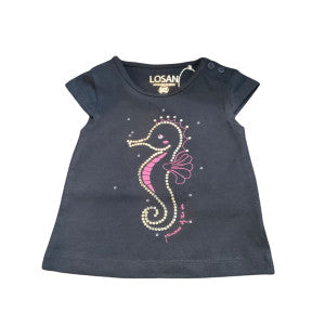Losan Navy Sea Horse Tee SP23