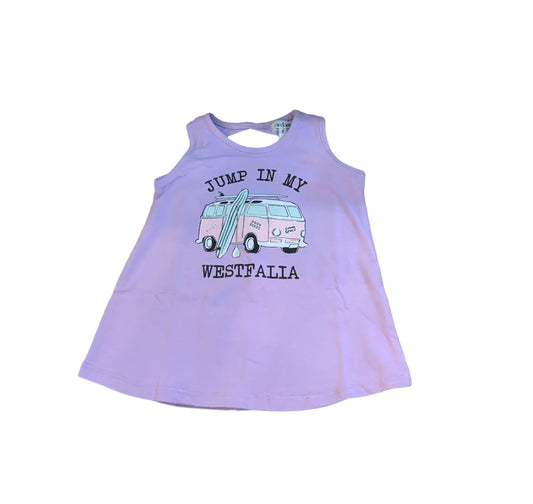 Mandarine & Co. Orchid Petal Open Back Tank SP22 Purple