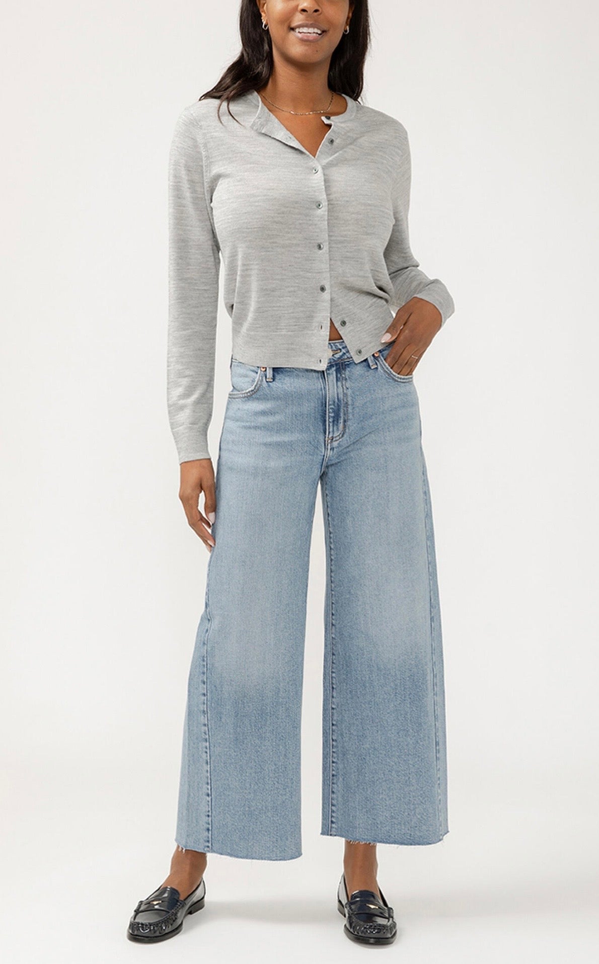 Silver Jeans Isbister Wide Leg High Rise SP