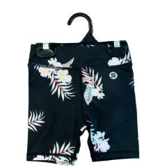 MID Active Flowered Black Short-SP22