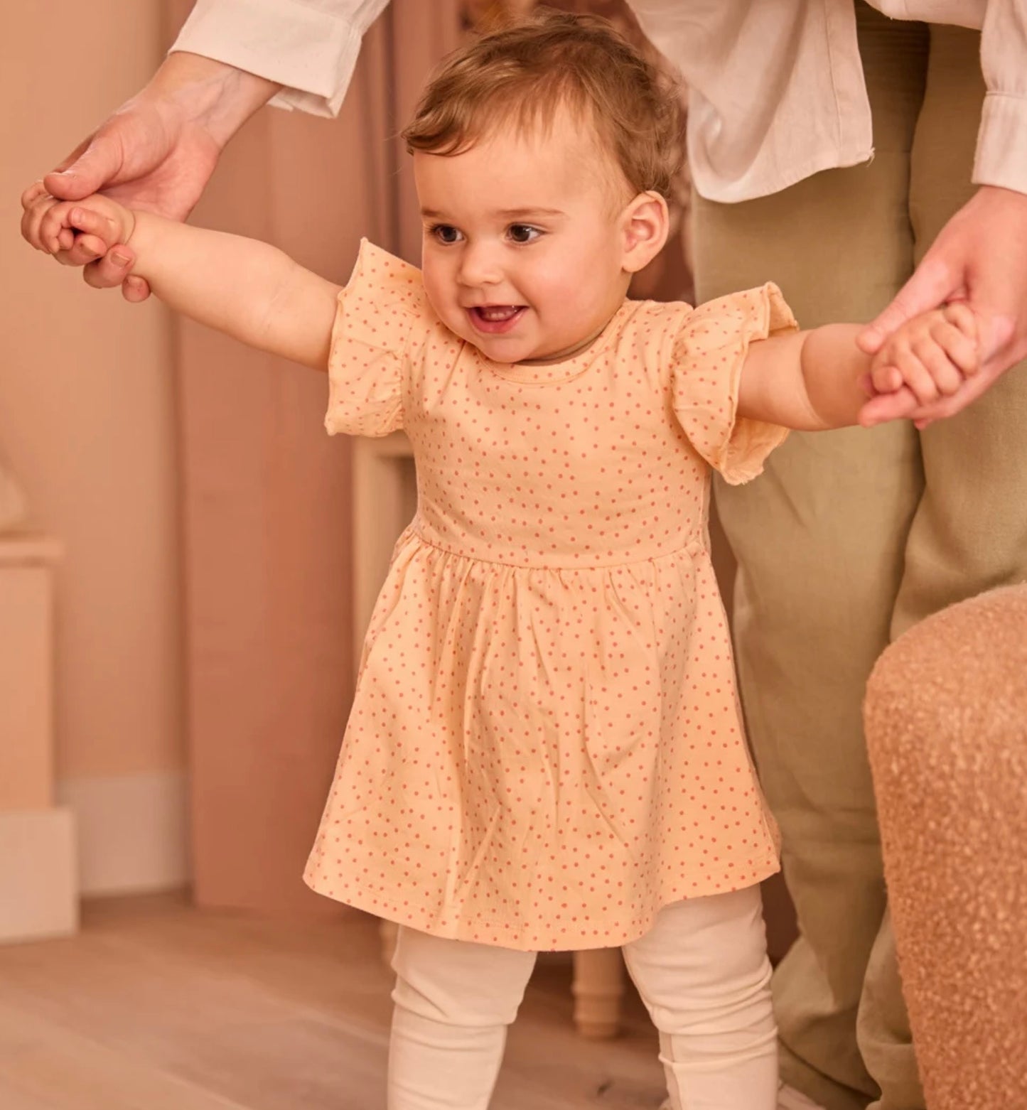 Dirkje Peach Polkadot Dress SP