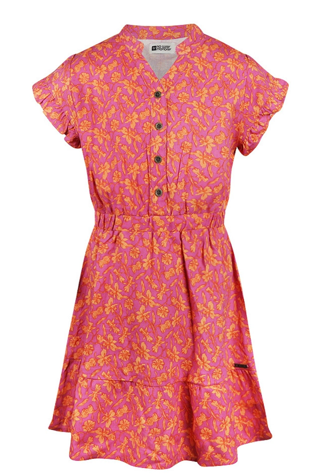 NWM Fuchsia & Orange Floral Dress SP