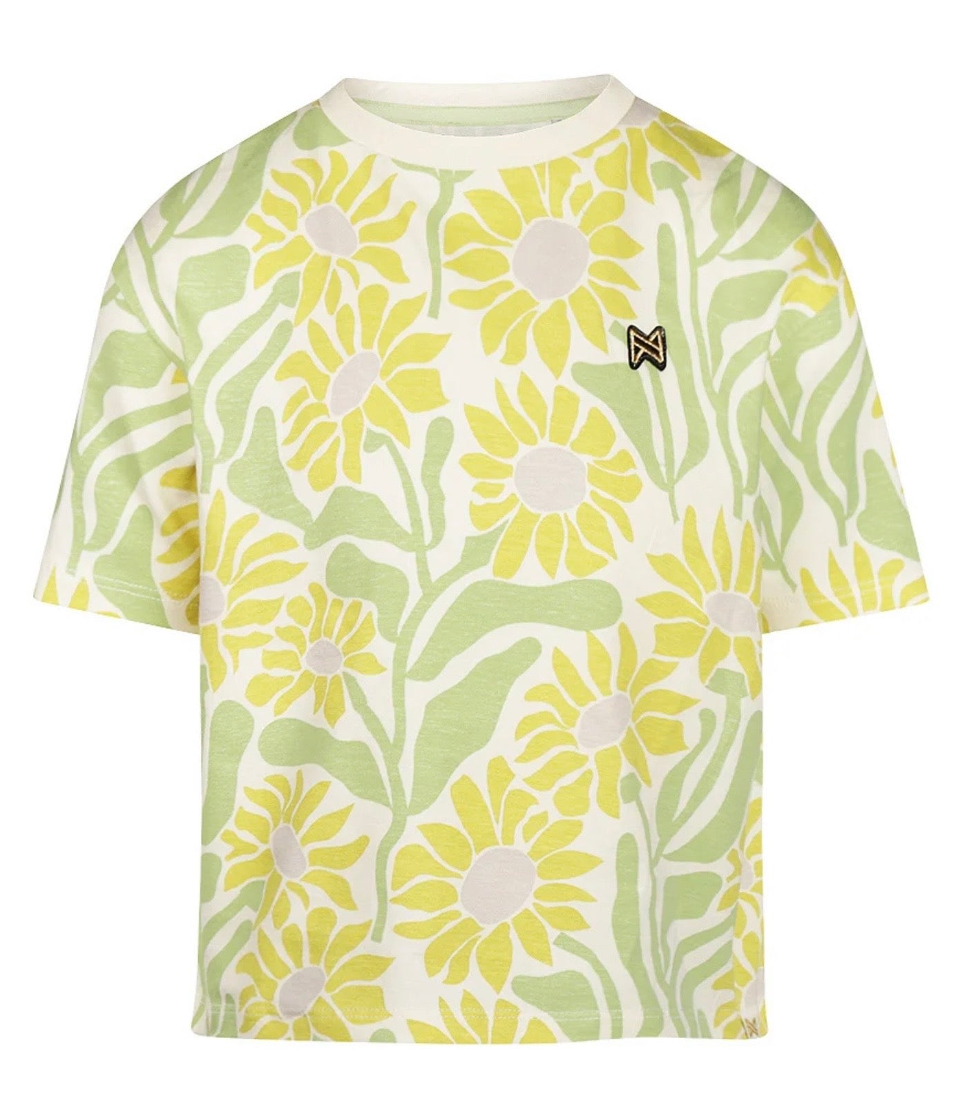 Koko Noko Yellow & Green Combo Floral T-Shirt SP