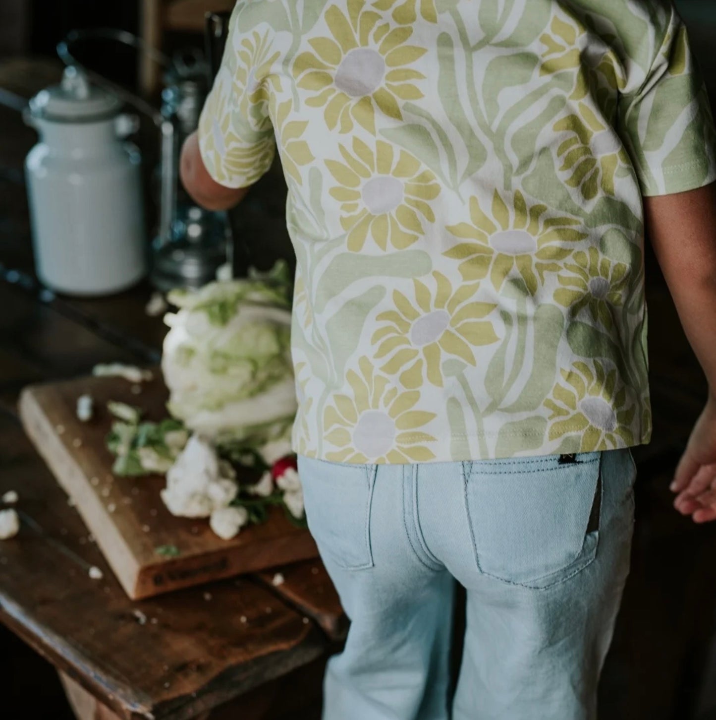 Koko Noko Yellow & Green Combo Floral T-Shirt SP