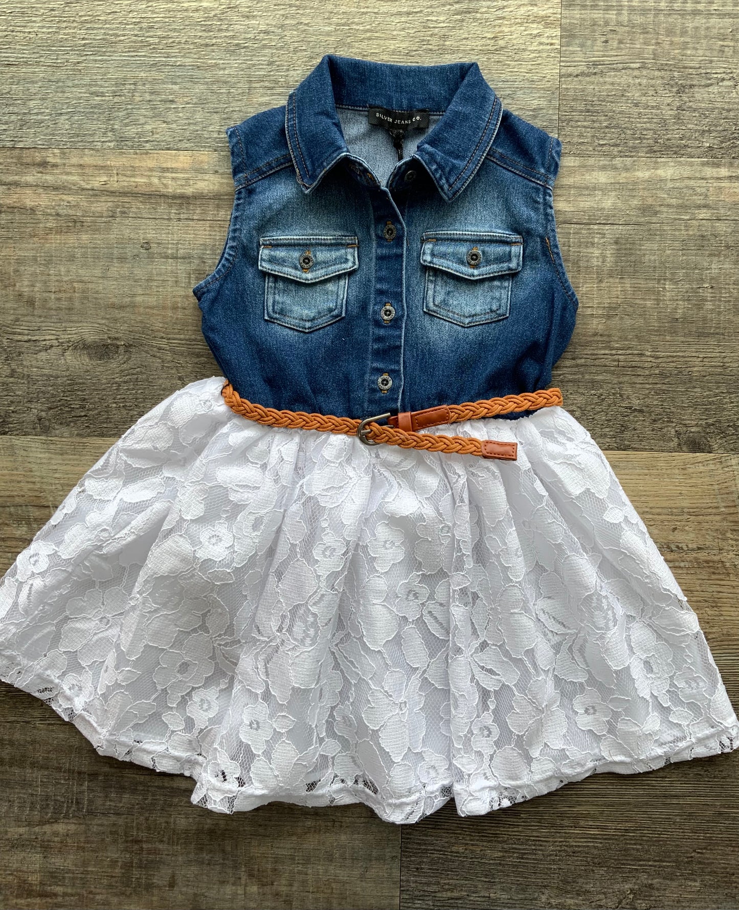 Silver Jeans Co. Belted Denim Dress SP