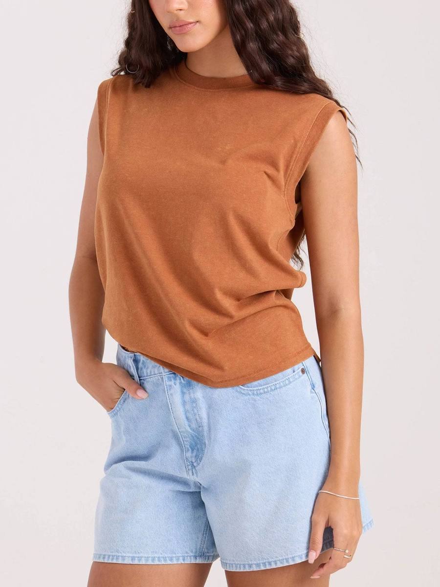 Volcom Burnt Orange Muscle Tank SP