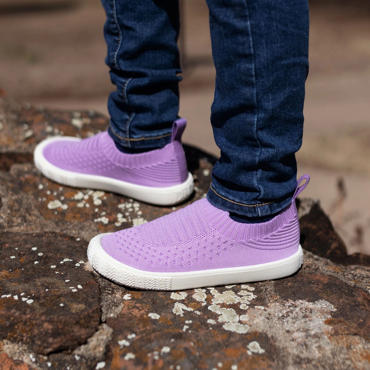 Jan & Jul Lavender Knit Shoes