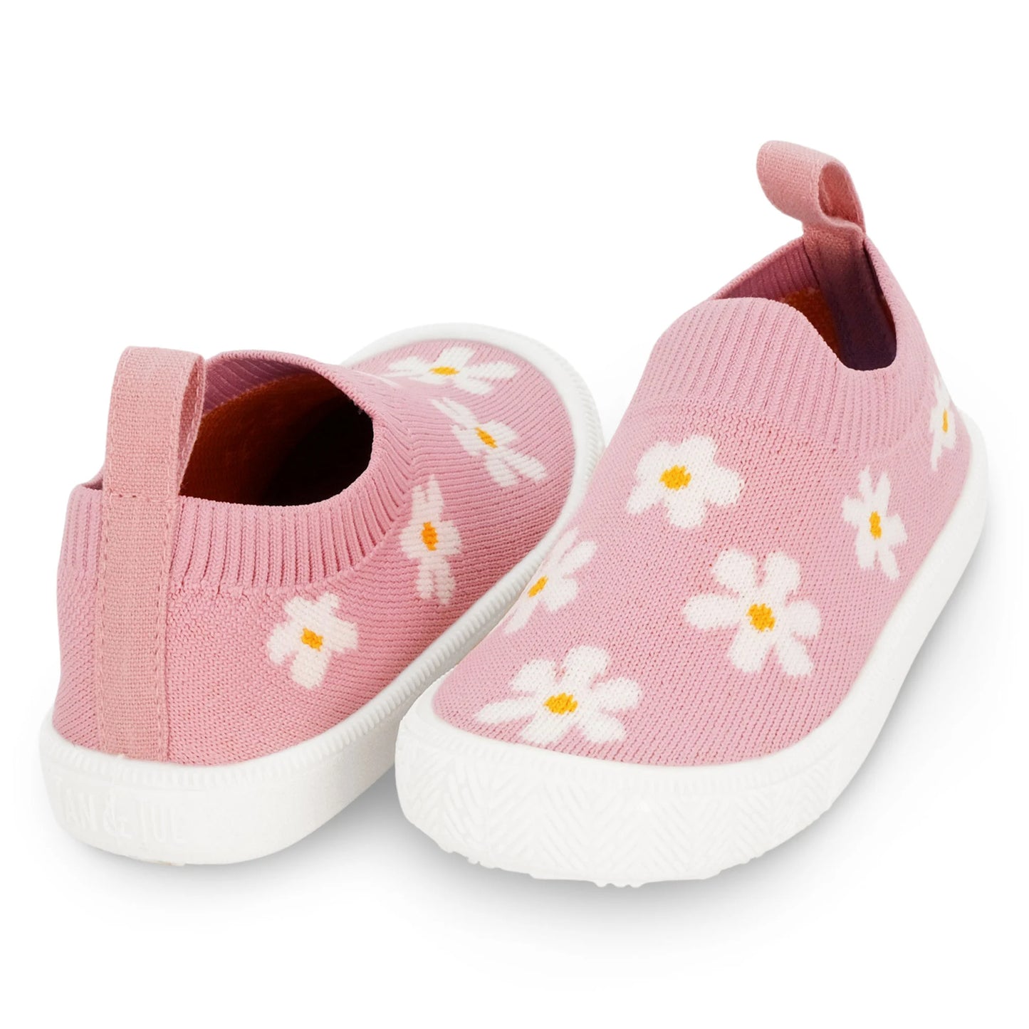 Jan & Jul Pink Daisy Knit Shoe