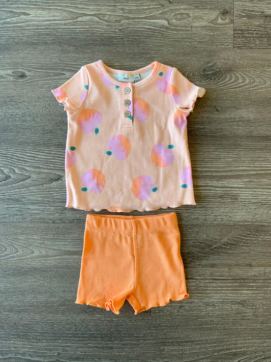 MID Peach Biker Short Set SP