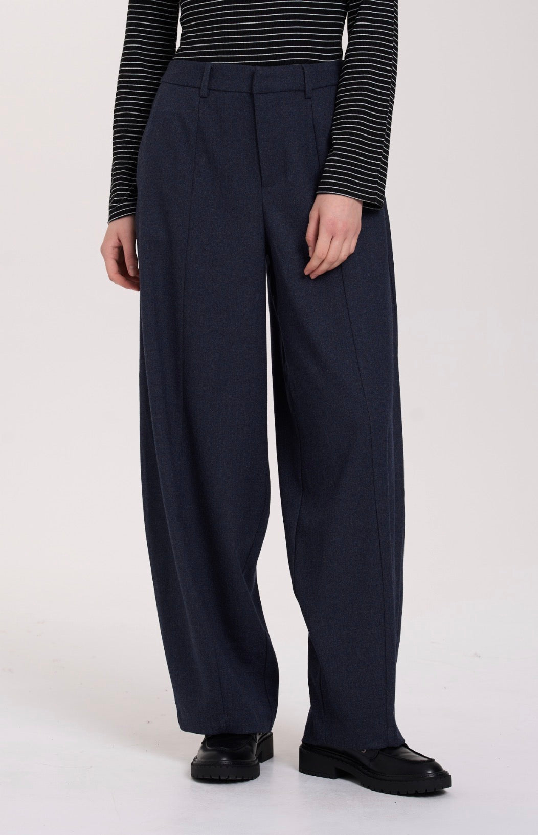 24 Colours Navy Barrel Dress Pant 02-08