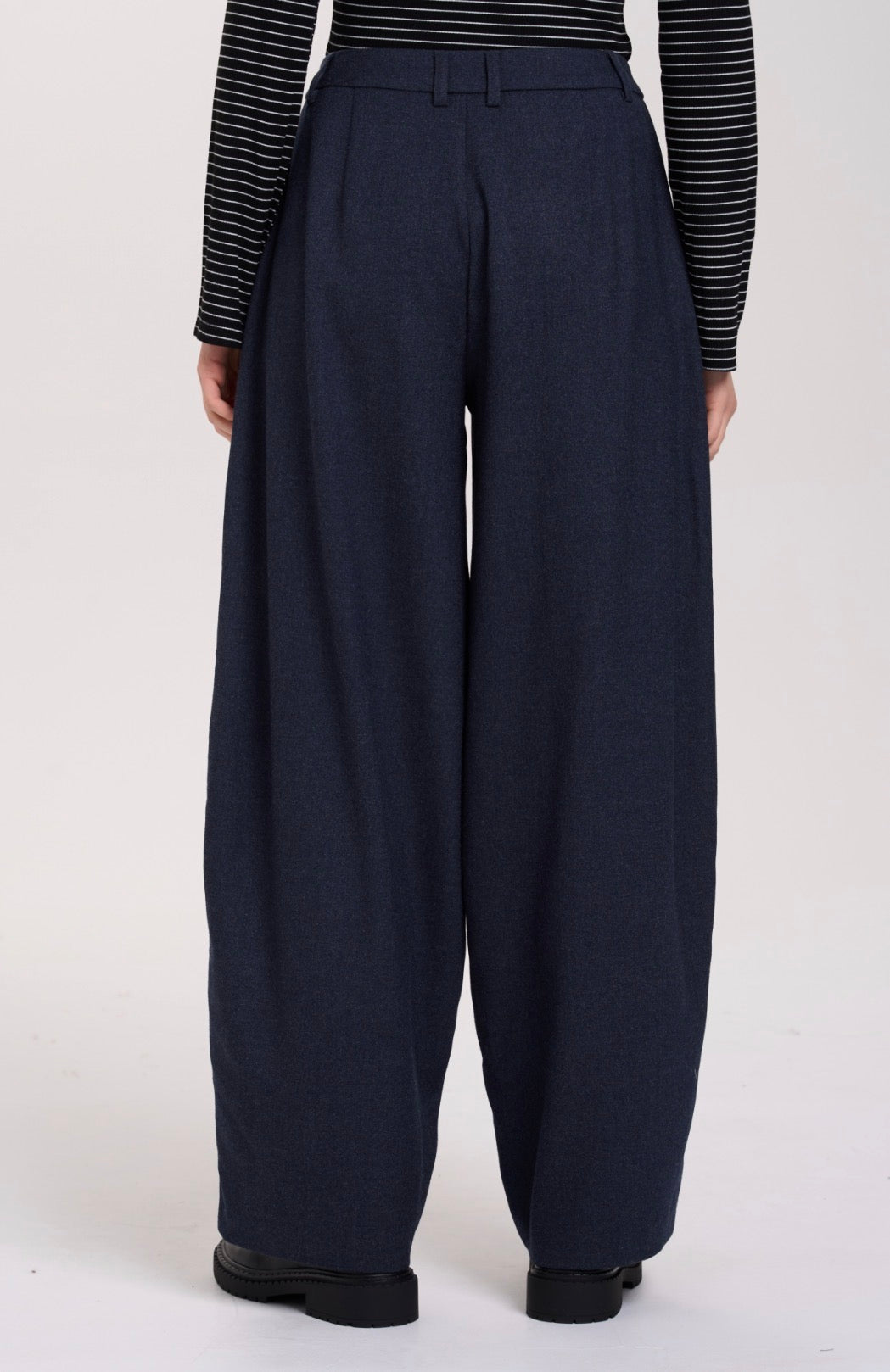 24 Colours Navy Barrel Dress Pant 02-08