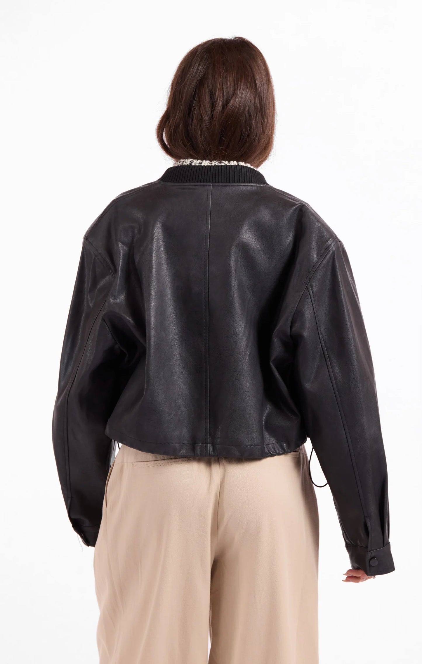 Sage The Label Academy Leather Bomber 02-08
