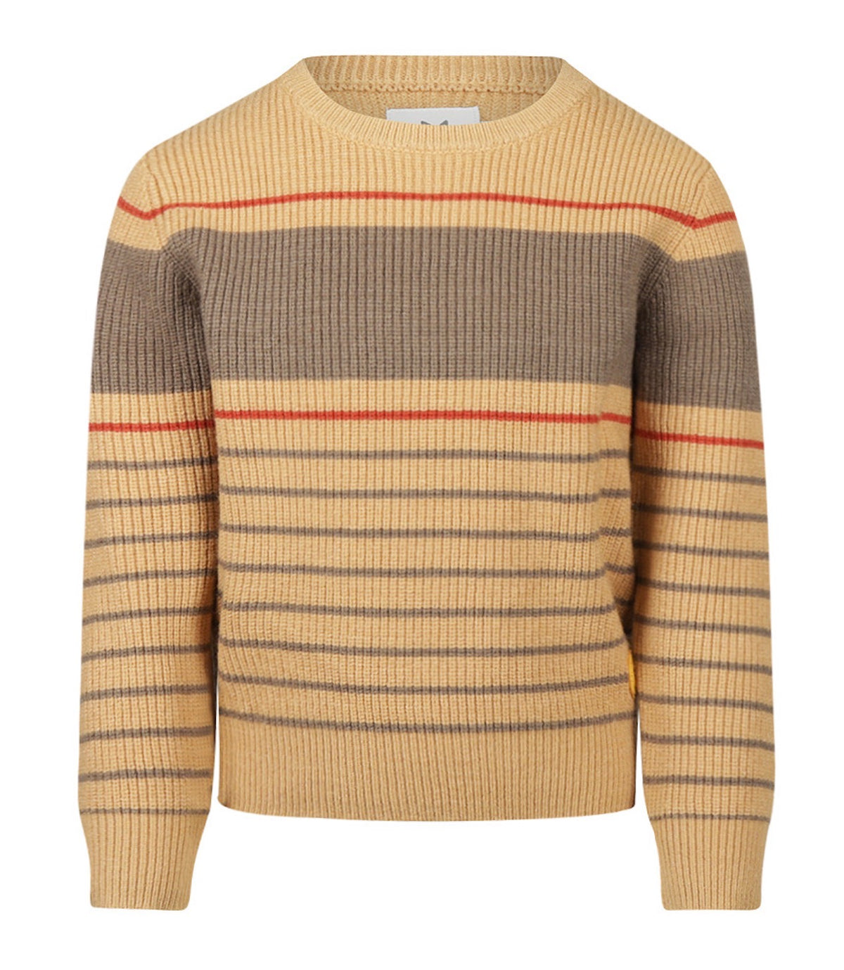 Koko Noko Light Brown Striped Knit 09-02