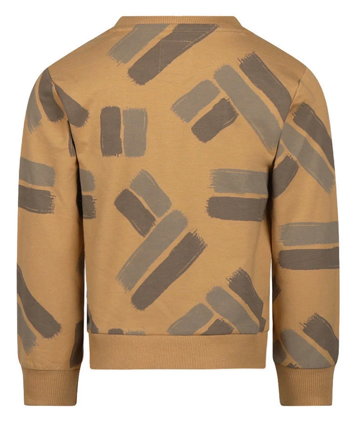 Koko Noko Light Brown Painted-Brushed Sweater 09-02