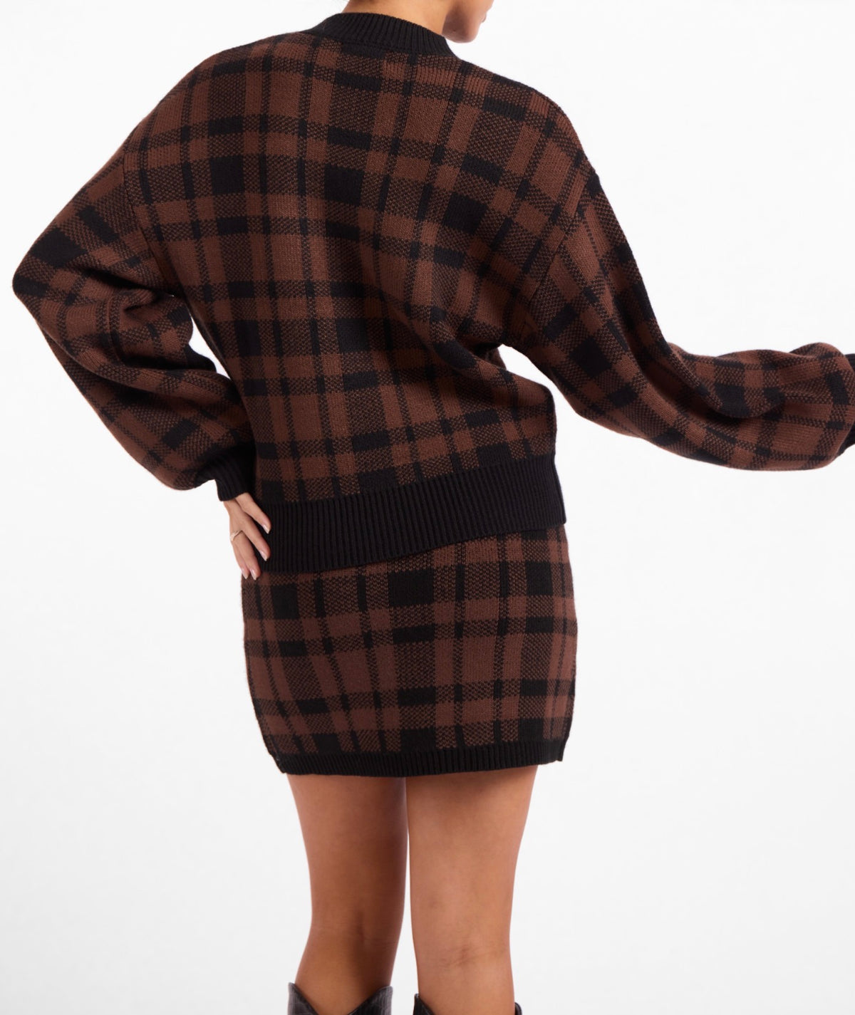 Sage the Label Cameron Plaid Sweater 02-09