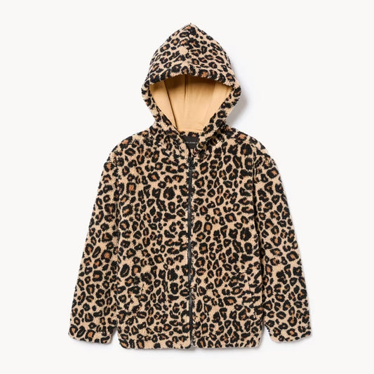 Silver Jeans Leopard Print Sherpa 09-02