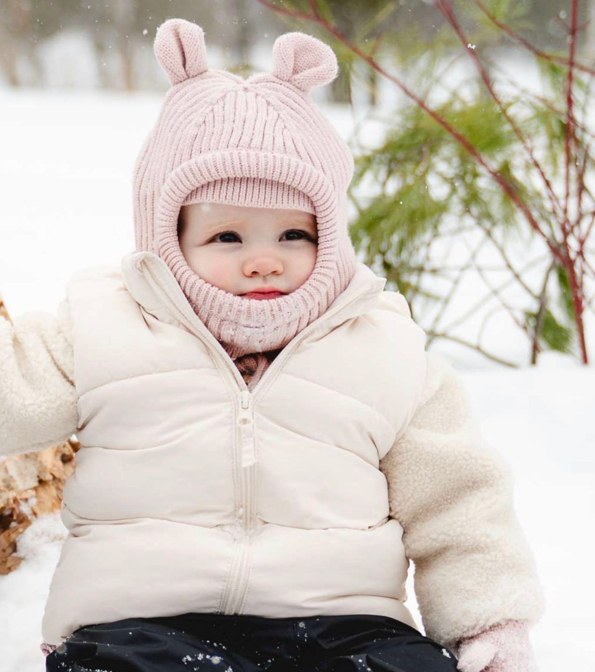 Calikids Knit Bear Balaclava