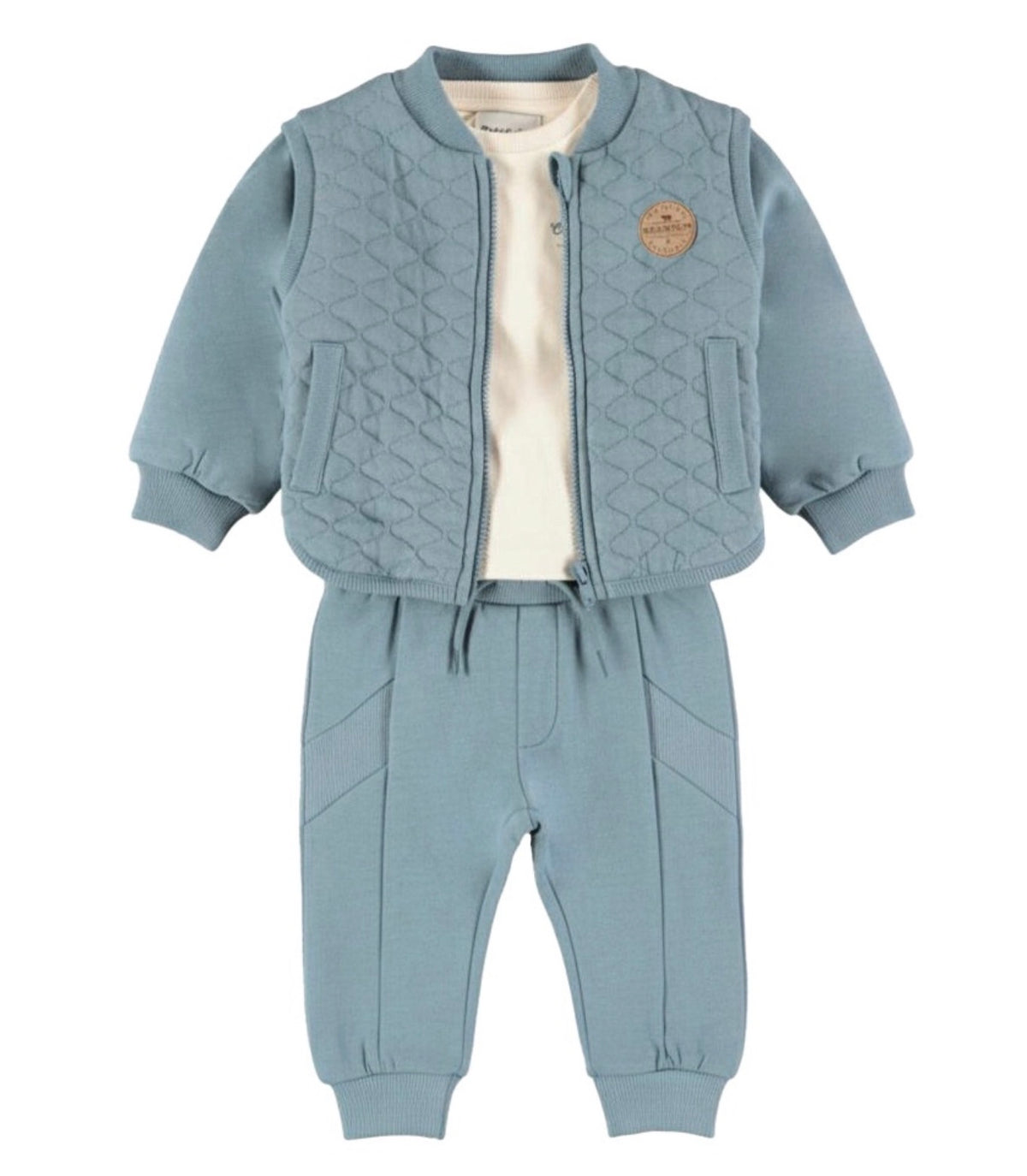 Dirkje Blue Quilted 3pc Set 02-09