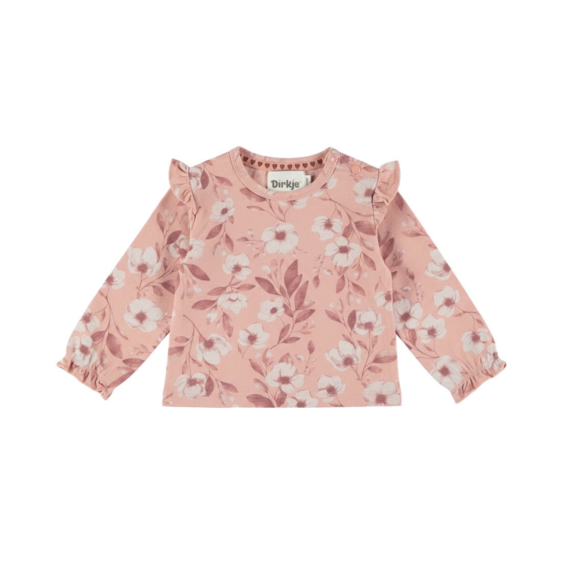 Dirkje Pink Floral Long Sleeve 09-02