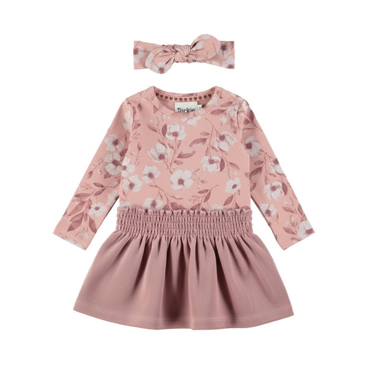 Dirkje Pink Floral Dress 09-02
