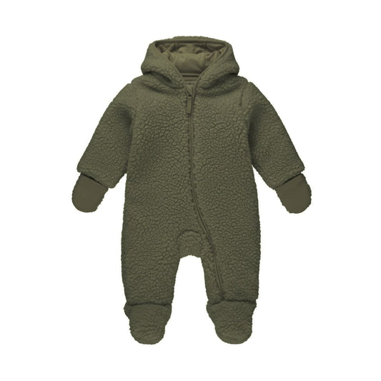 Dirkje Green Teddy Fleece Snowsuit 09-02