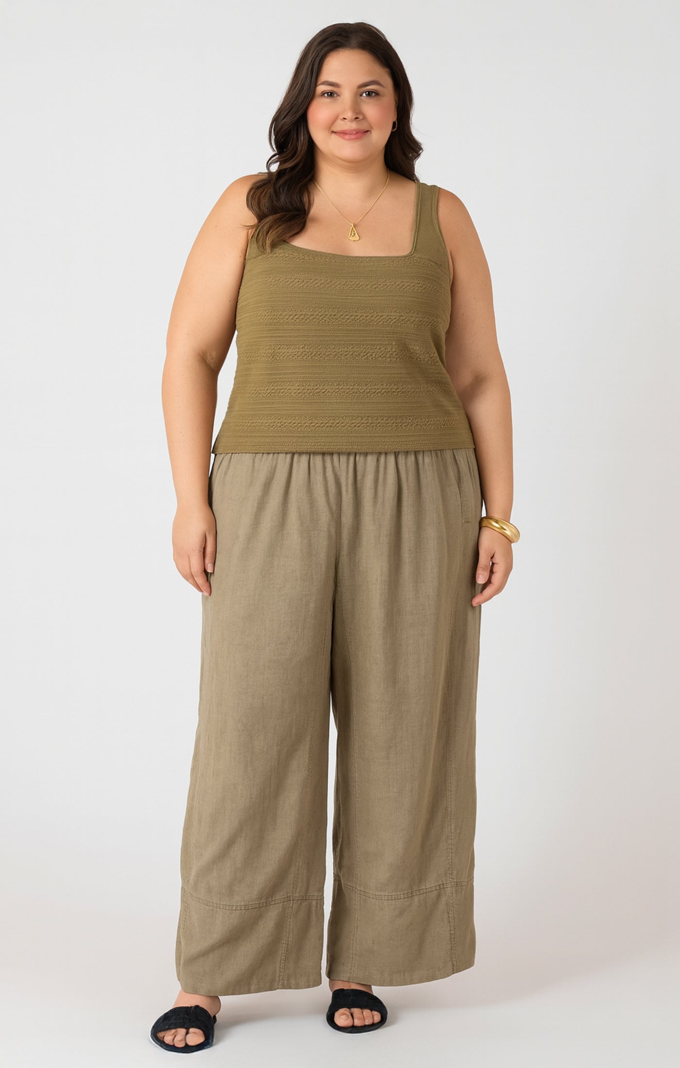 Dex Squareneck Textured Tank