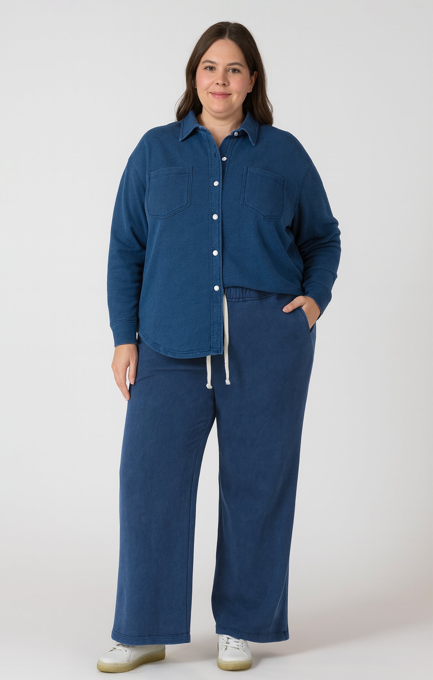 Dex Washed Indigo Shacket SP