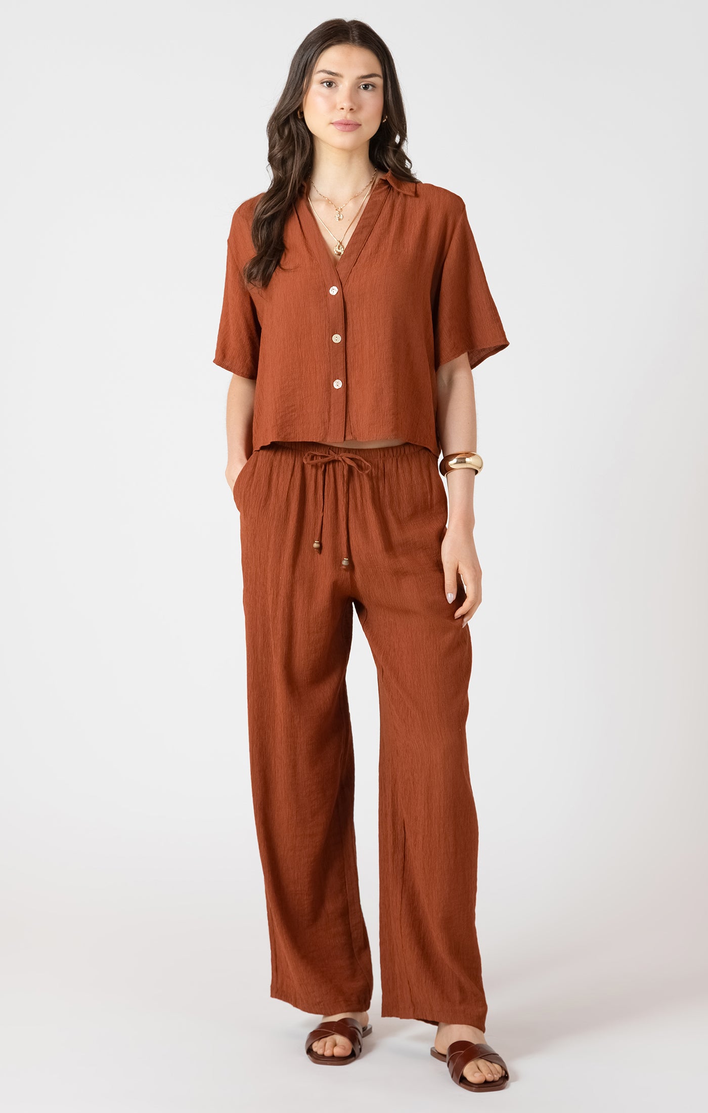Dex Burnt Sienna Blouse SP