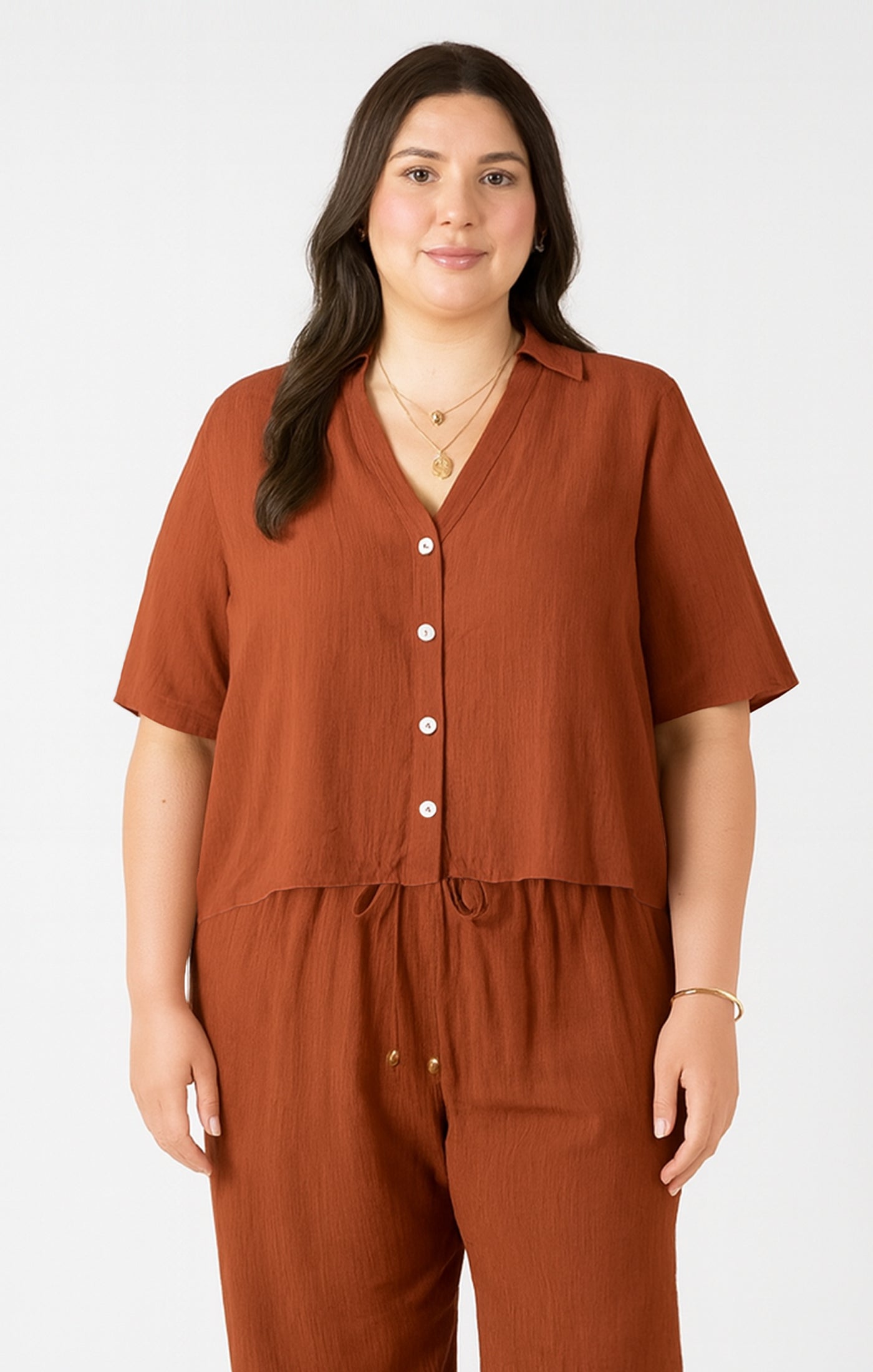 Dex Burnt Sienna Blouse SP