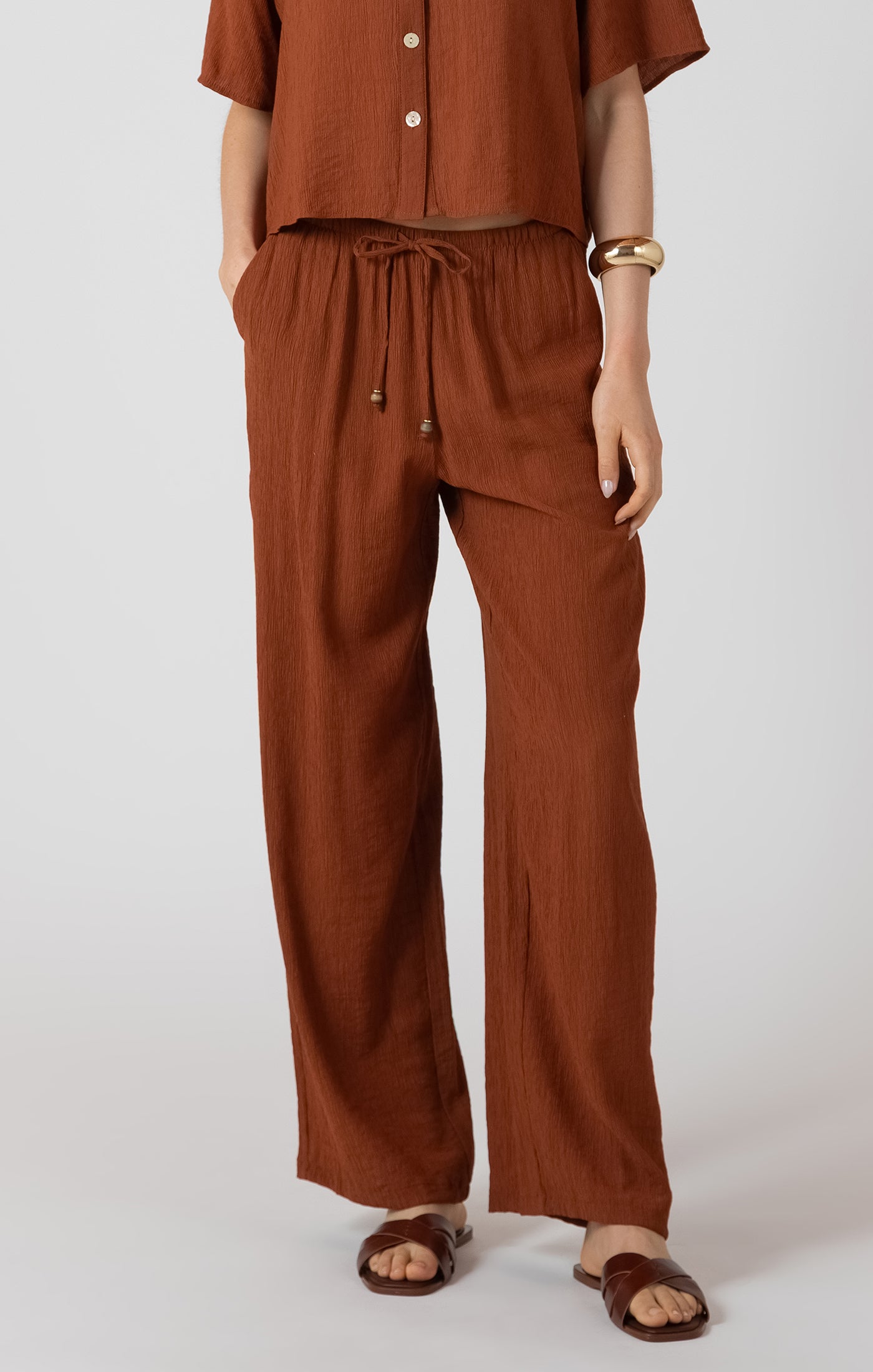 Dex Sienna Drawstring Wide Leg Pant SP