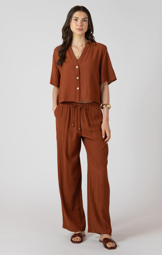 Dex Sienna Drawstring Wide Leg Pant SP