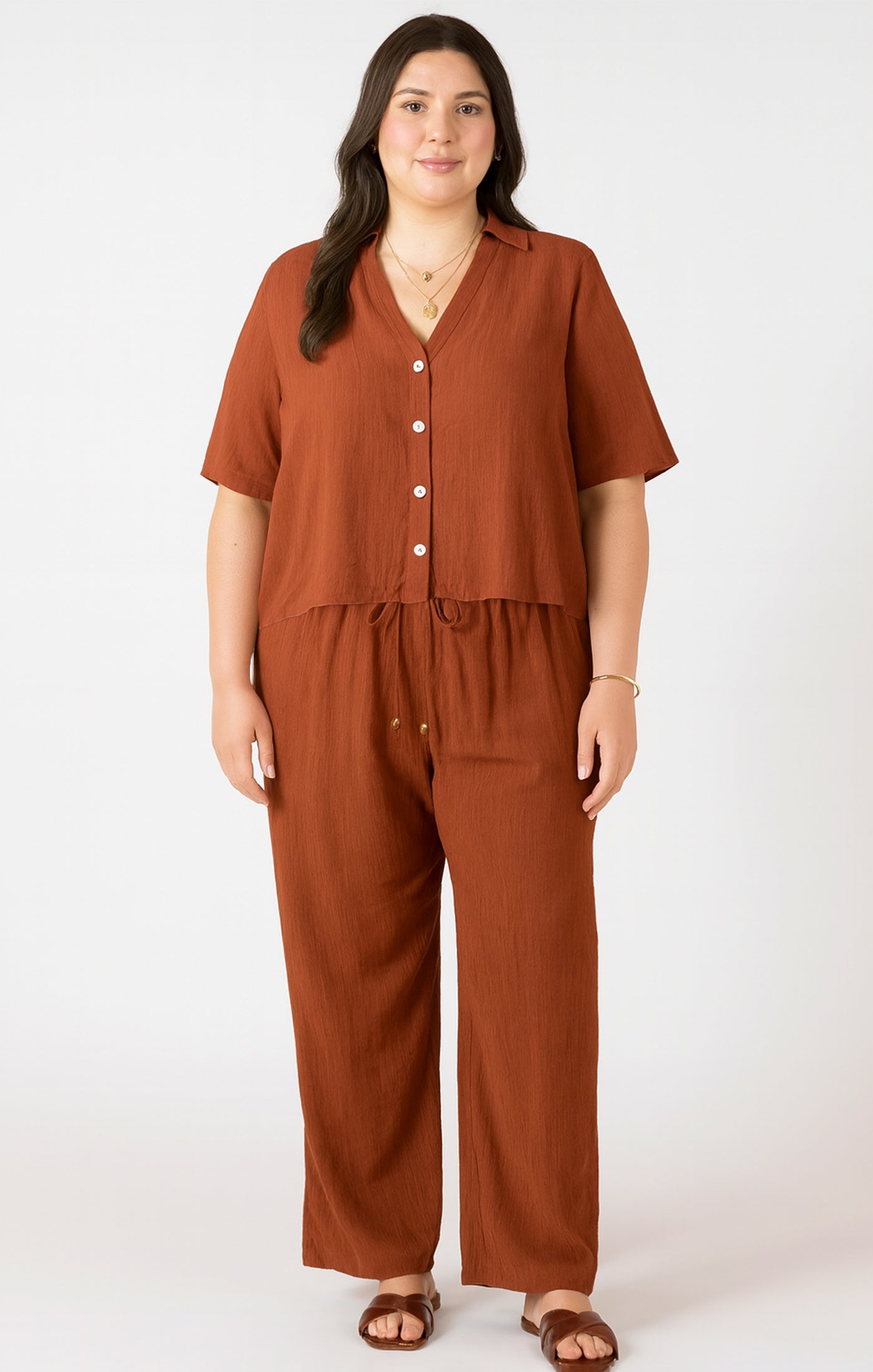 Dex Sienna Drawstring Wide Leg Pant SP