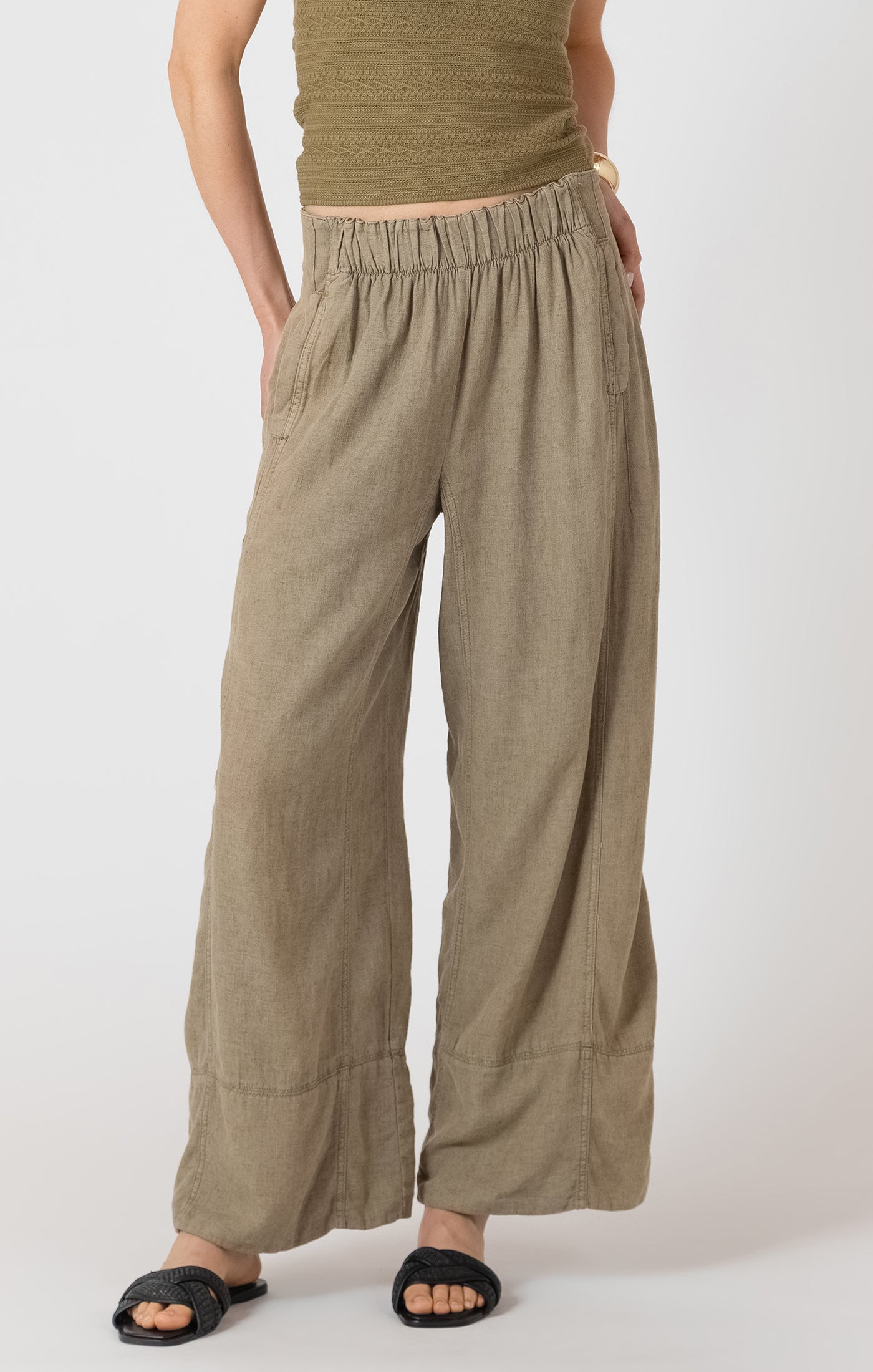 DEX Wide Leg Linen Pant SP