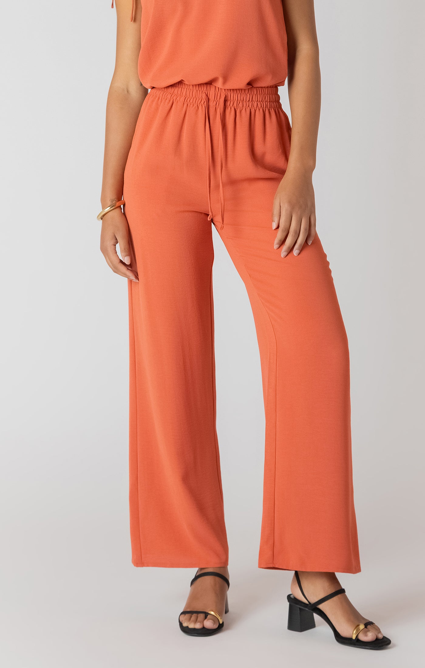 Room34 Copper High Waisted Flowy Pant SP
