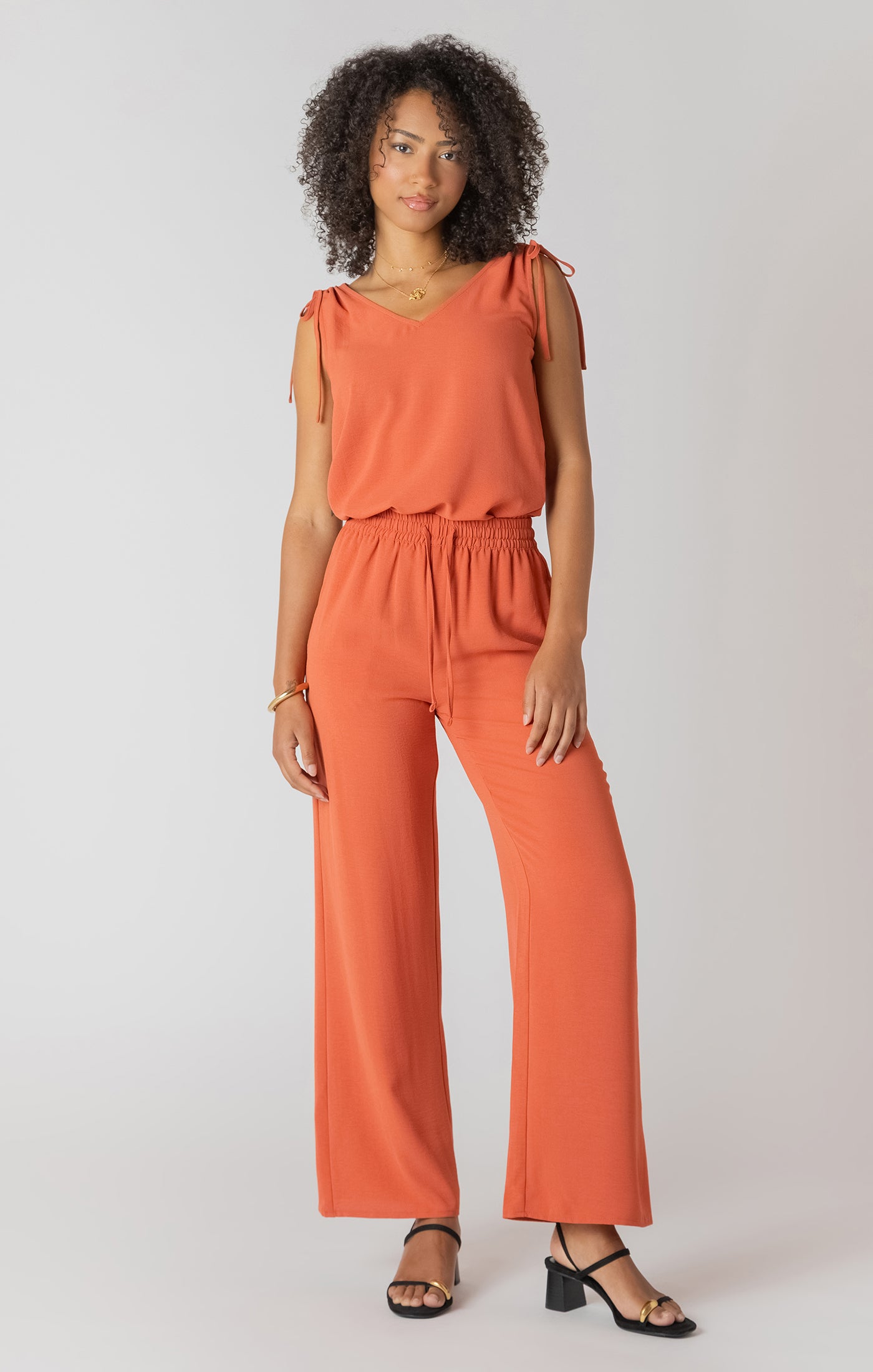 Room34 Copper High Waisted Flowy Pant SP